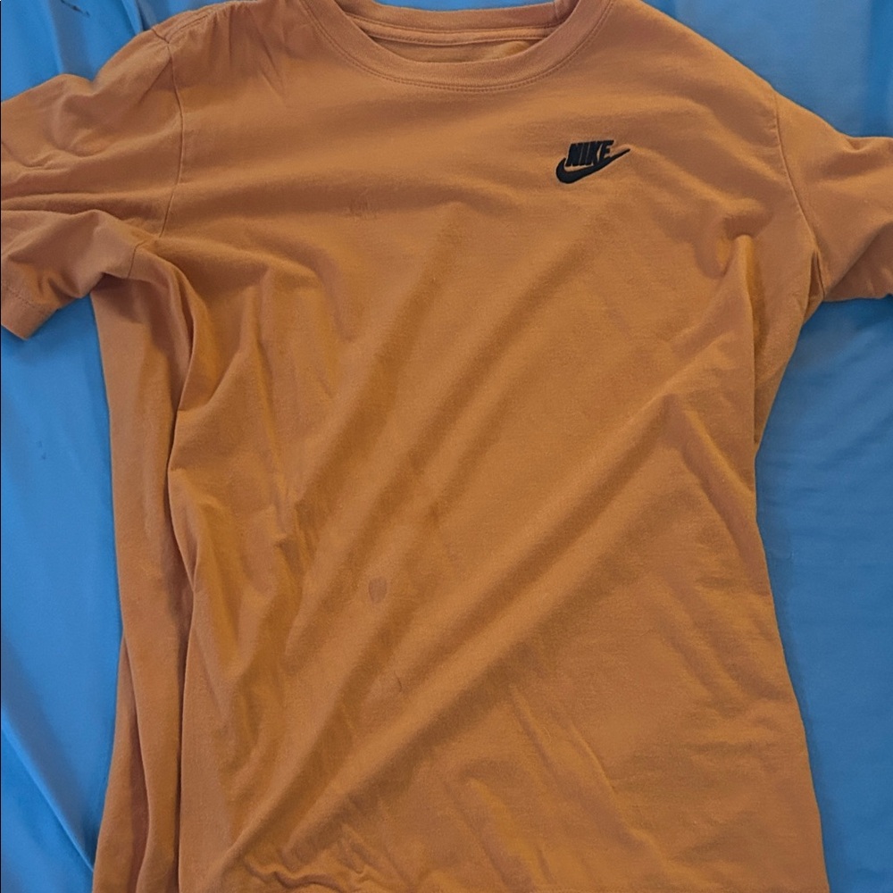 Youth XL Nike Burnt Orange Tee with Black Logo